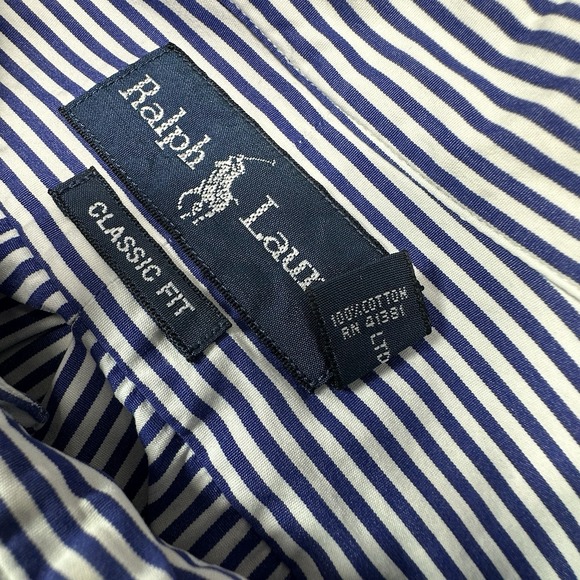 Polo Ralph Lauren Mens Button Down Shirt XL Classic Fit Paint Graphic Stripe - Picture 6 of 13